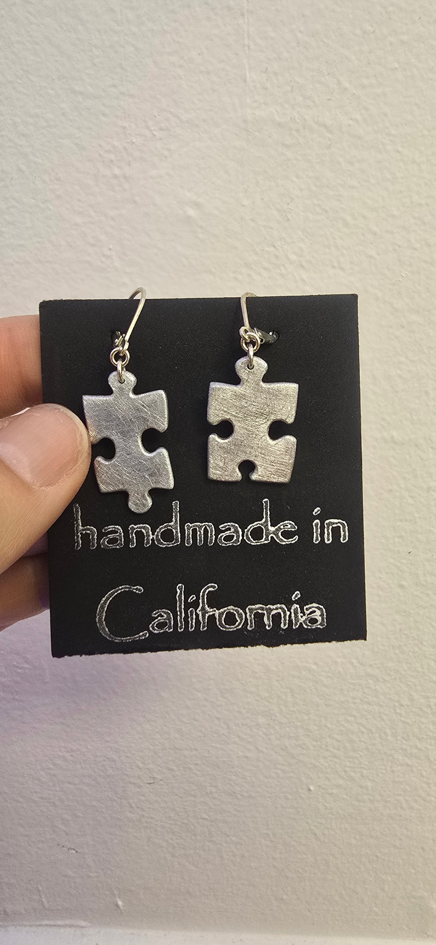 Puzzle Piece Earrings By Athena Craig