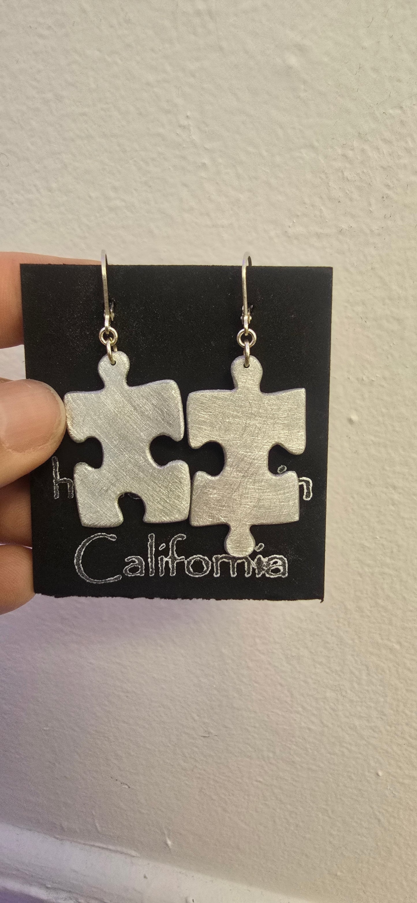 Puzzle Piece Earrings By Athena Craig