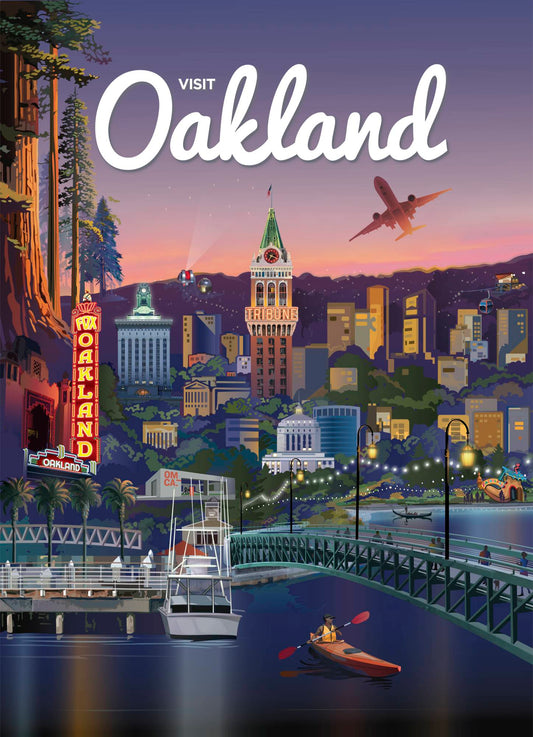 Visit Oakland by Larry Hausen- A Limited Edition 1000-piece puzzle