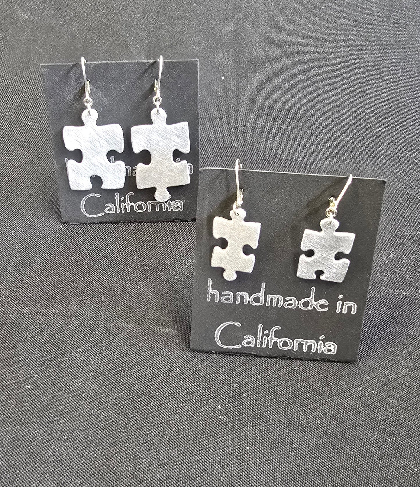 Puzzle Piece Earrings By Athena Craig