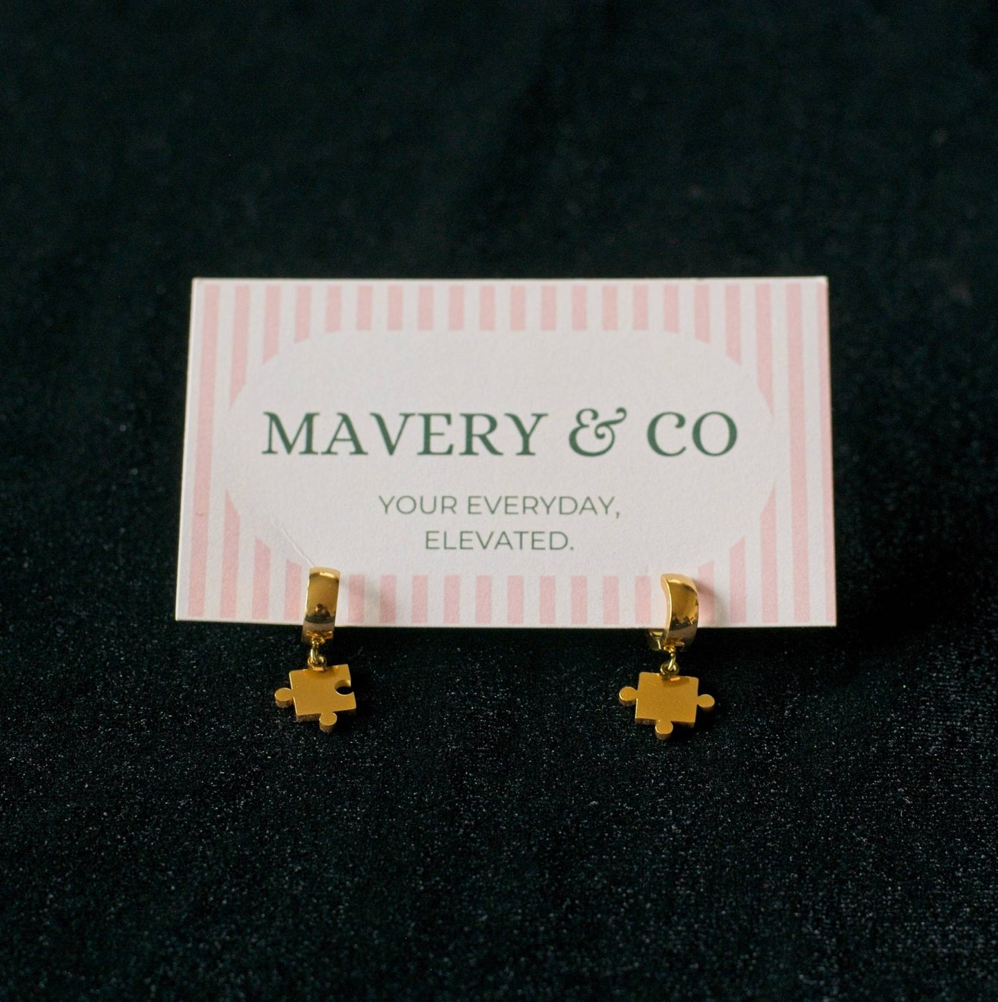 Puzzle Piece Jewelry Collection by Mavery & Co.