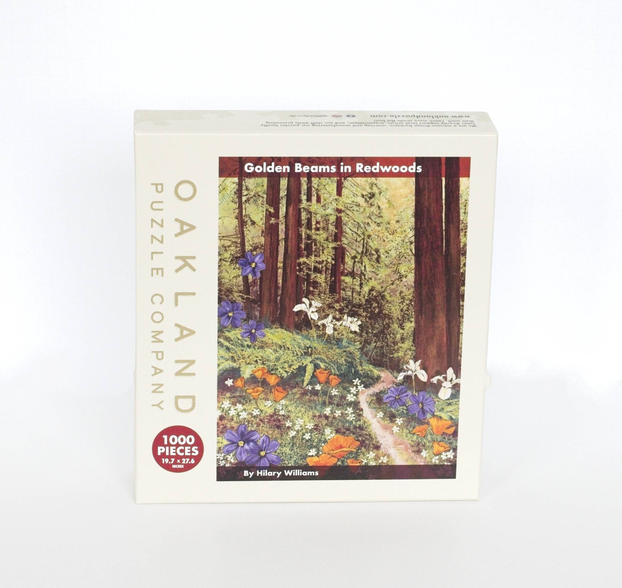 Golden Beams Puzzle – Redwoods Art by Hilary Williams – Oakland
