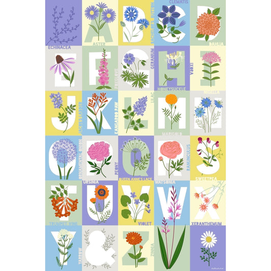 PRE-ORDER: ABC Flowers by Lellobird benefitting ARTPUSH.org